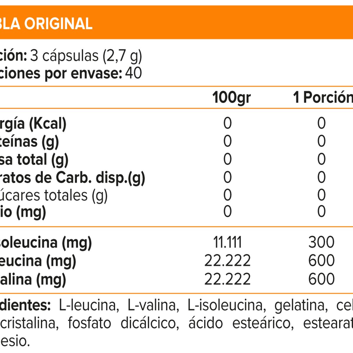 ULTIMATE NUTRITION - BCAA 500 mg, Aminoácidos (120 caps) - Original