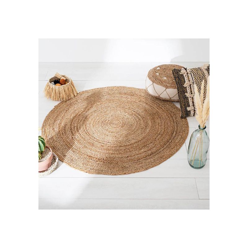 ATMOSPHERA - Alfombra de yute "Natura" D120cm ATMOSPHERA