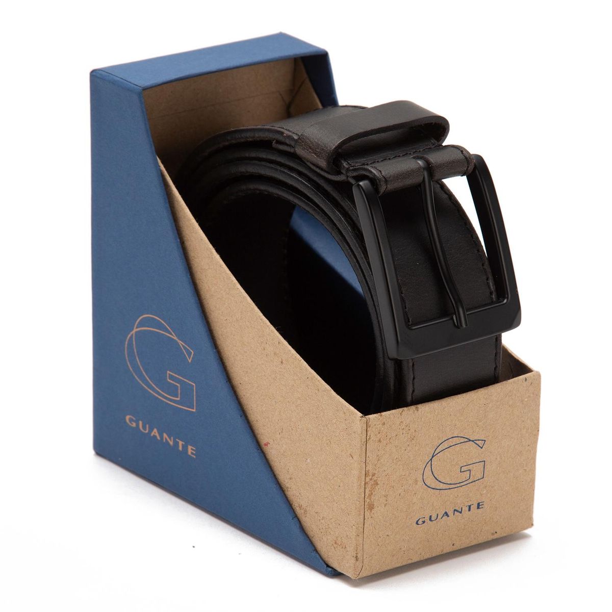 GUANTE - Cinturon de cuero hombre Guante negro