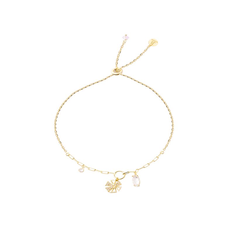 JB JOYAS BARON - Pulsera Plata Esterlina 925 Ajustable Circonita Revestido