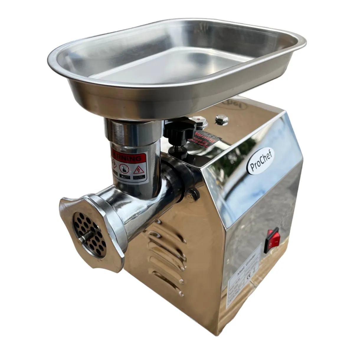 PROCHEF - Moledora de Carne Industrial ProChef 8 Kg. 70 kg/hora