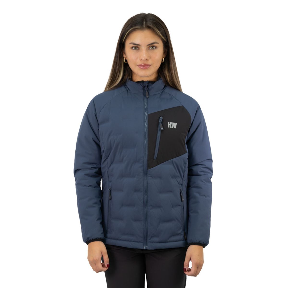 HARDWORK - Parka Insulada HW Explorer S/Gorro Mujer Deep Blue