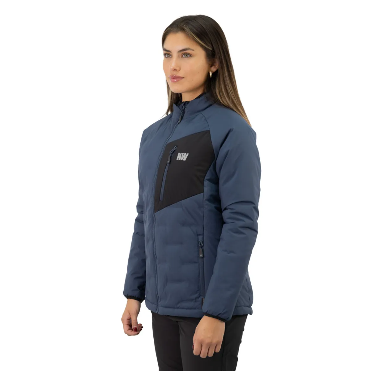 HARDWORK - Parka Insulada HW Explorer S/Gorro Mujer Deep Blue