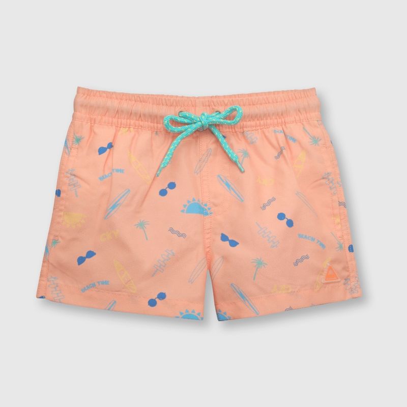COLLOKY - Traje de baño de bebé niño playa salmon (3 a 36 meses) 6-9 meses.