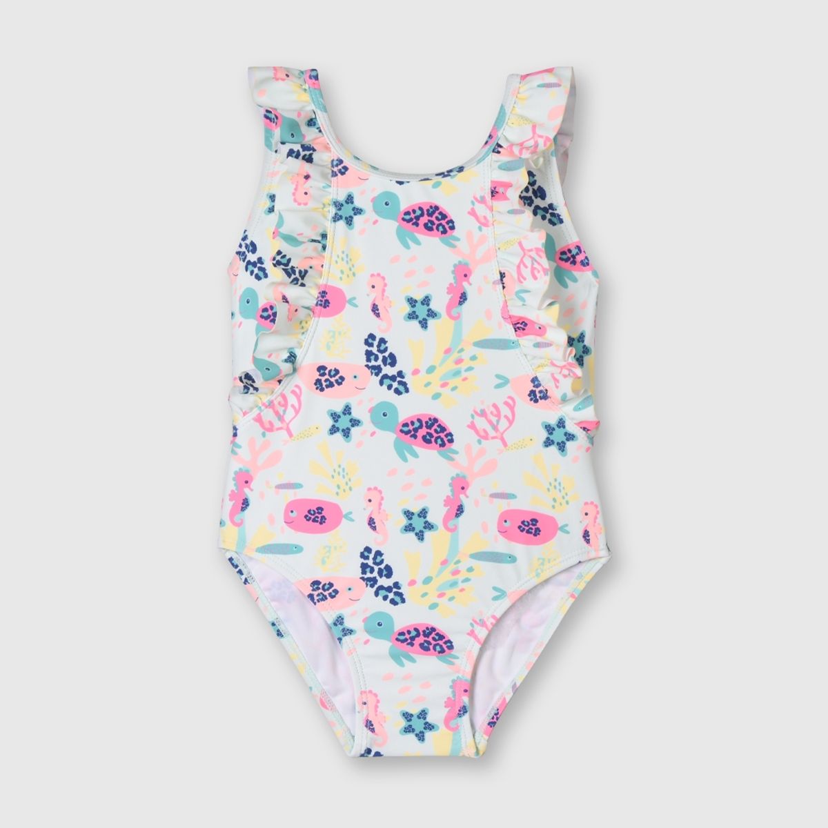 COLLOKY - Traje de baño de bebé niña playa aqua (3 a 36 meses) 24 meses.