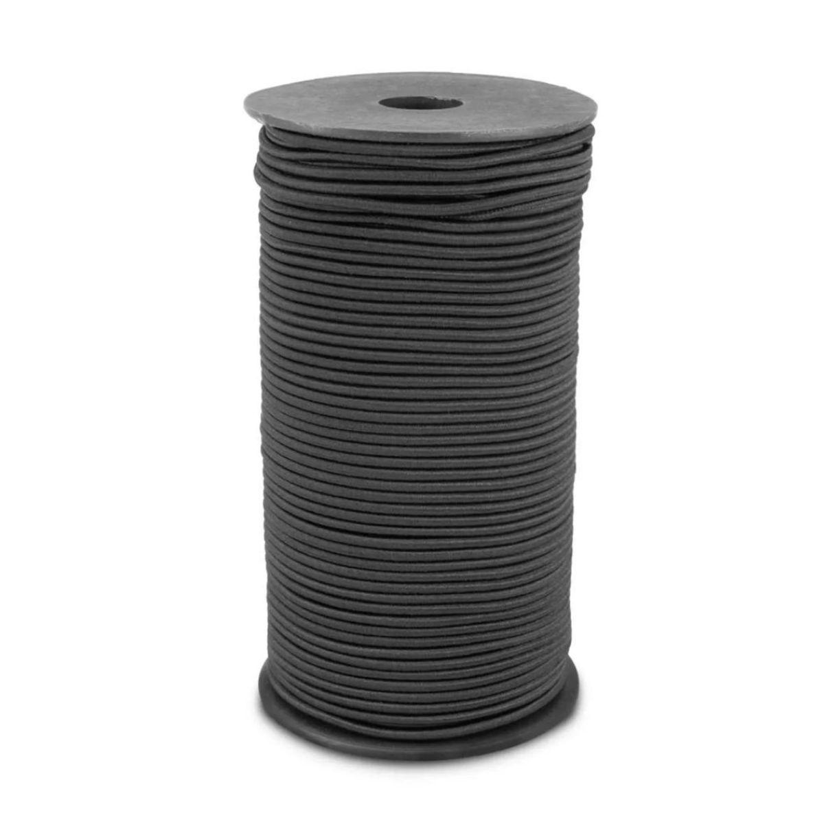 GENERICO - Elastico Redondo 3 Mm Rollo De 100 Metros Color Negro