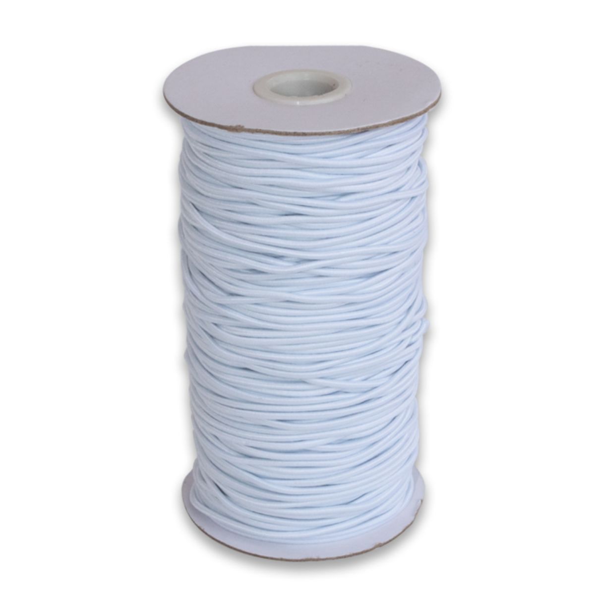 GENERICO - Elastico Redondo 3 Mm Rollo De 100 Metros Color Blanco