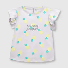 COLLOKY - Polera de bebé niña piñas lila (3 a 36 meses) 9-12 meses