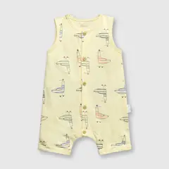 COLLOKY - Osito de bebé niño gaviotas vainilla (0 a 9 meses) 3-6 meses