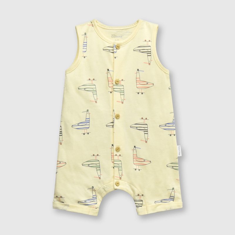 COLLOKY - Osito de bebé niño gaviotas vainilla (0 a 9 meses) 3-6 meses
