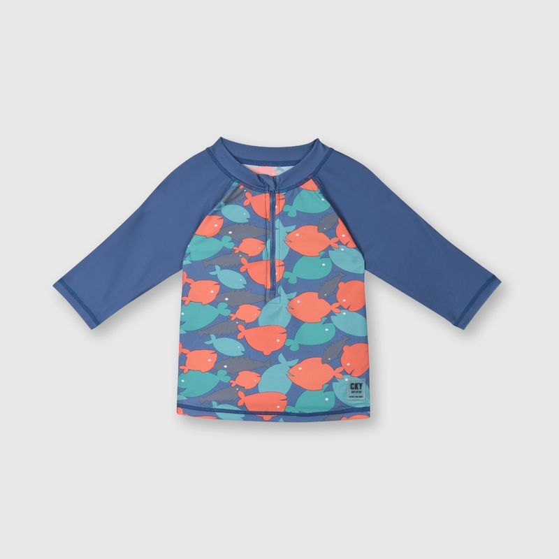 COLLOKY - Polera de bebé niño playa azulino (3 a 36 meses) 36 meses