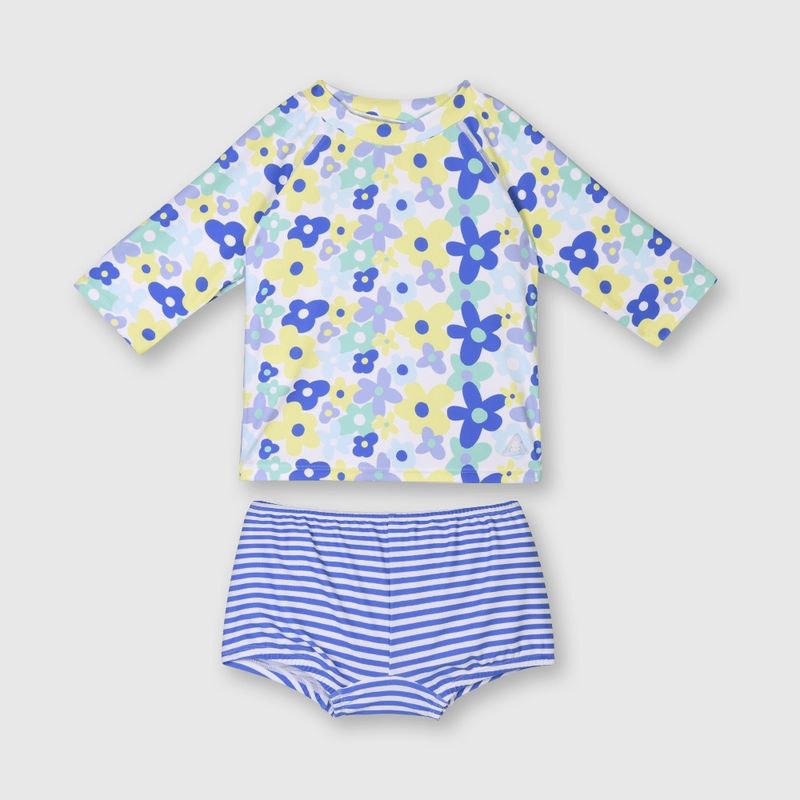 COLLOKY - Tankini de bebé niña playa royal blue (3 a 36 meses) 9-12 meses_.