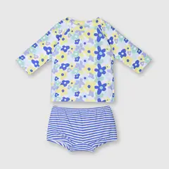 COLLOKY - Tankini de bebé niña playa royal blue (3 a 36 meses) 9-12 meses_.