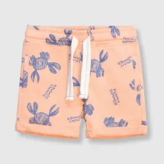 COLLOKY - Bermuda de bebé niño jaibas salmon (3 a 36 meses) 12-18 meses