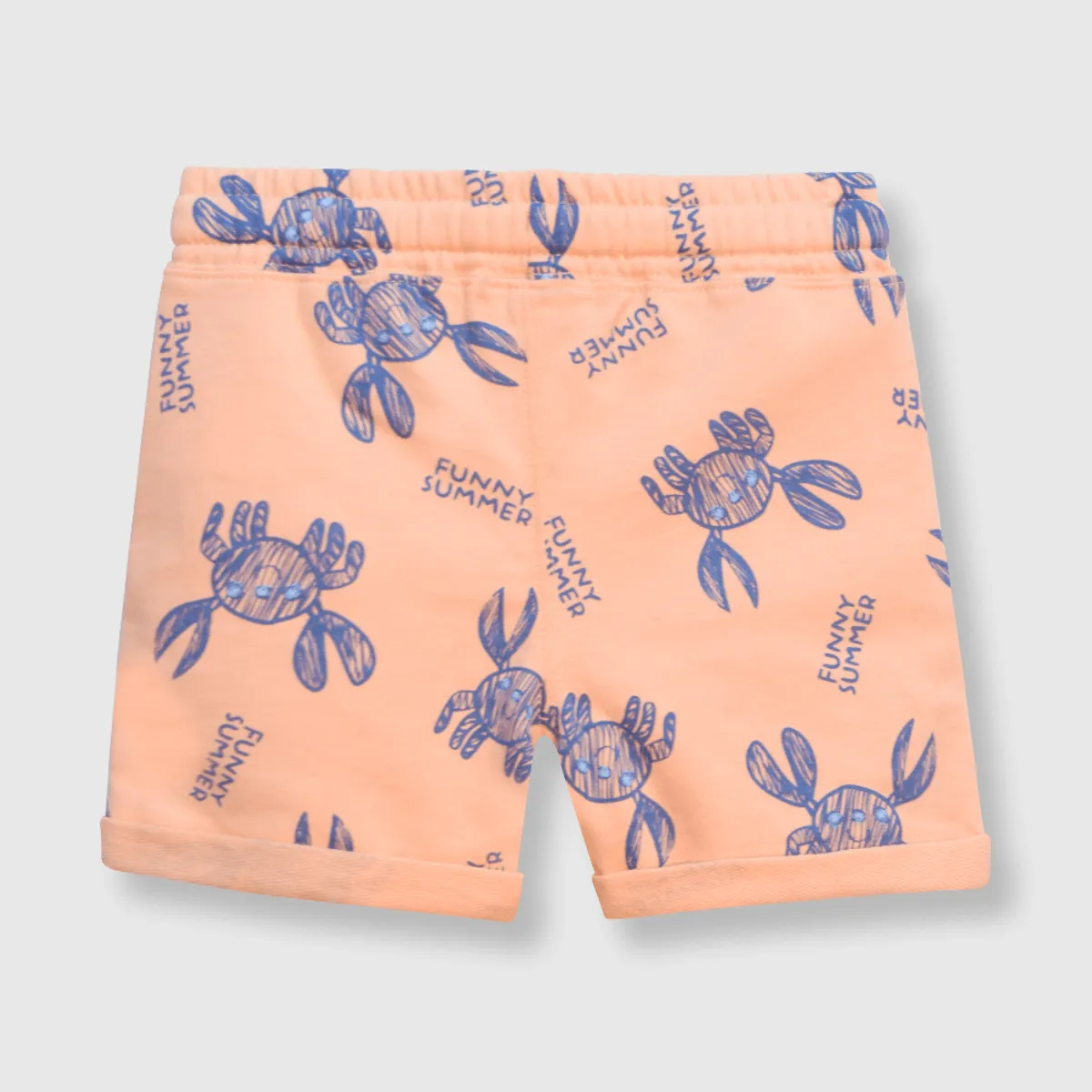 COLLOKY - Bermuda de bebé niño jaibas salmon (3 a 36 meses) 12-18 meses