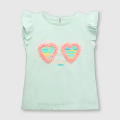 COLLOKY - Polera de bebé niña anteojos aqua (3 a 36 meses) 24 meses