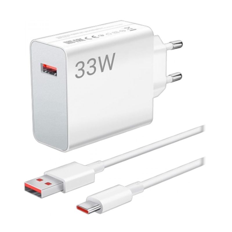 XIAOMI - Cargador Xiaomi 33W Charging Combo Type - A eu