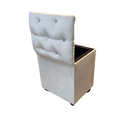 Imagen 2 del producto Pouf Baul Crudo felpa Diamante 40x33x45 Rimar