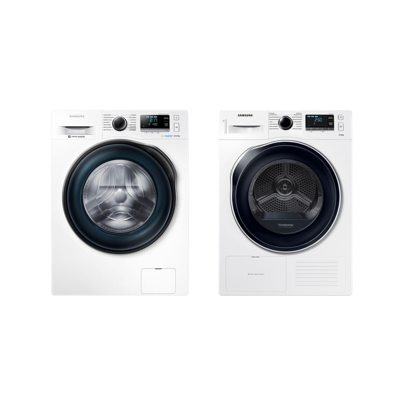 SAMSUNG - Lavadora Frontal 10.5 kg + Secadora Bomba de Calor 9 kg Samsung