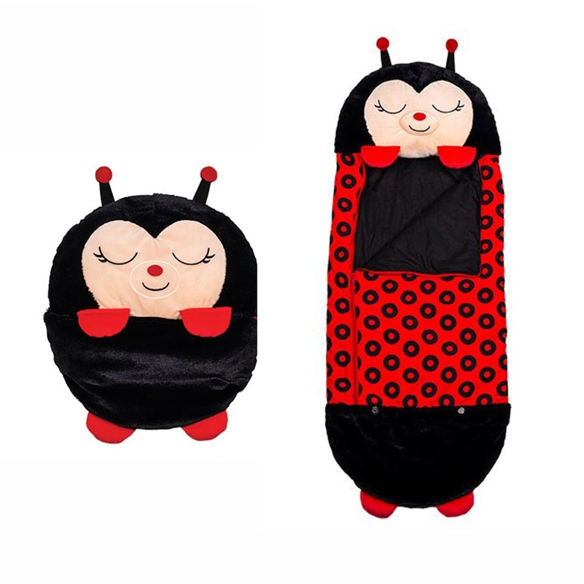 GENERICO - Saco de dormir Happy Nappers Dormitorio Rojo con Negro