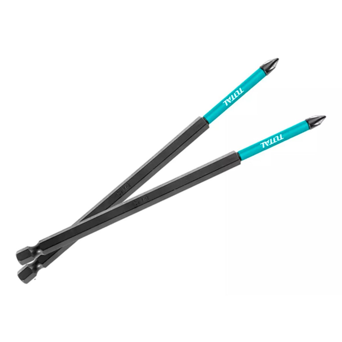 TOTAL TOOLS - Punta Phillips Impacto S2 Ph2 200mm Magnético 10 Pcs Total