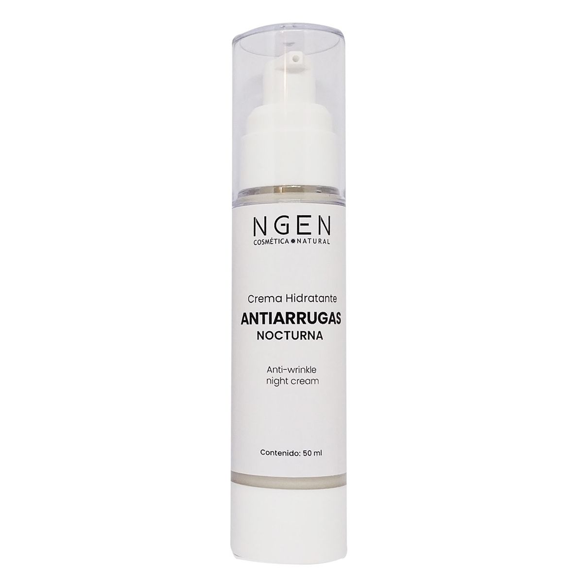 COSMETICA NATURAL NGEN - Crema Antiarrugas Nocturna con Retinol y Ácido Hialurónico 50 ml