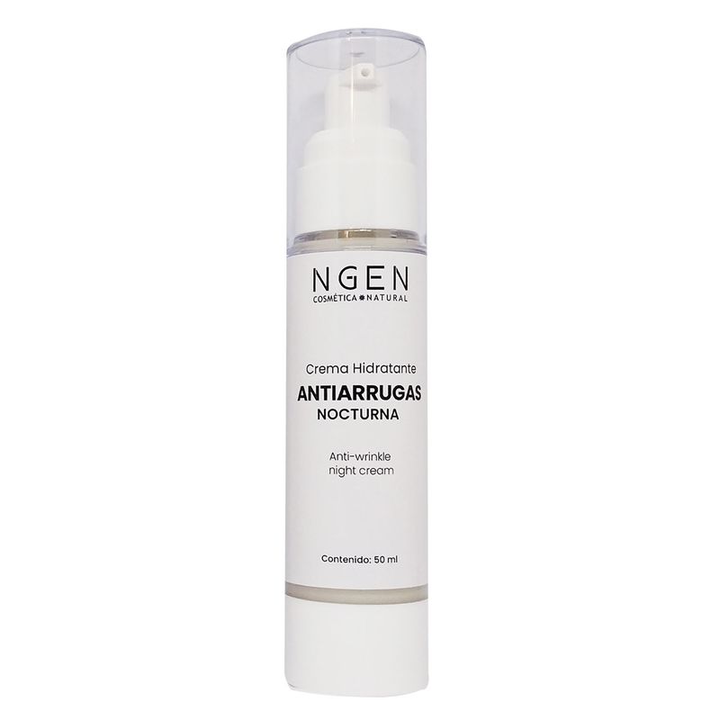COSMETICA NATURAL NGEN - Crema Antiarrugas Nocturna con Retinol y Ácido Hialurónico 50 ml..-