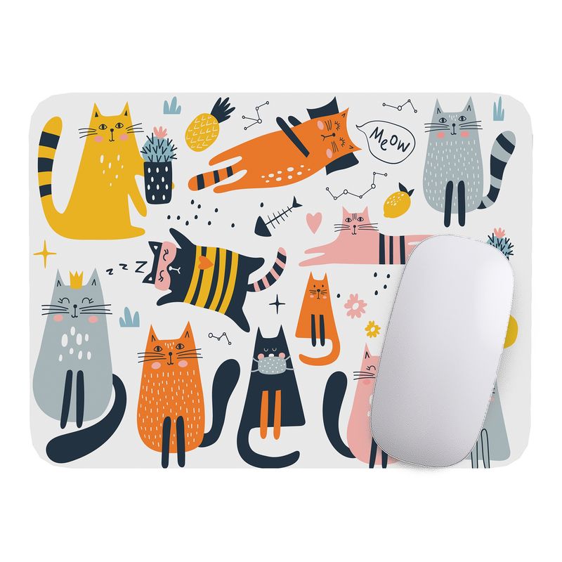 GENERICO - Mouse Pad gato gatito Arte de animales - 17cm X 21cm D2