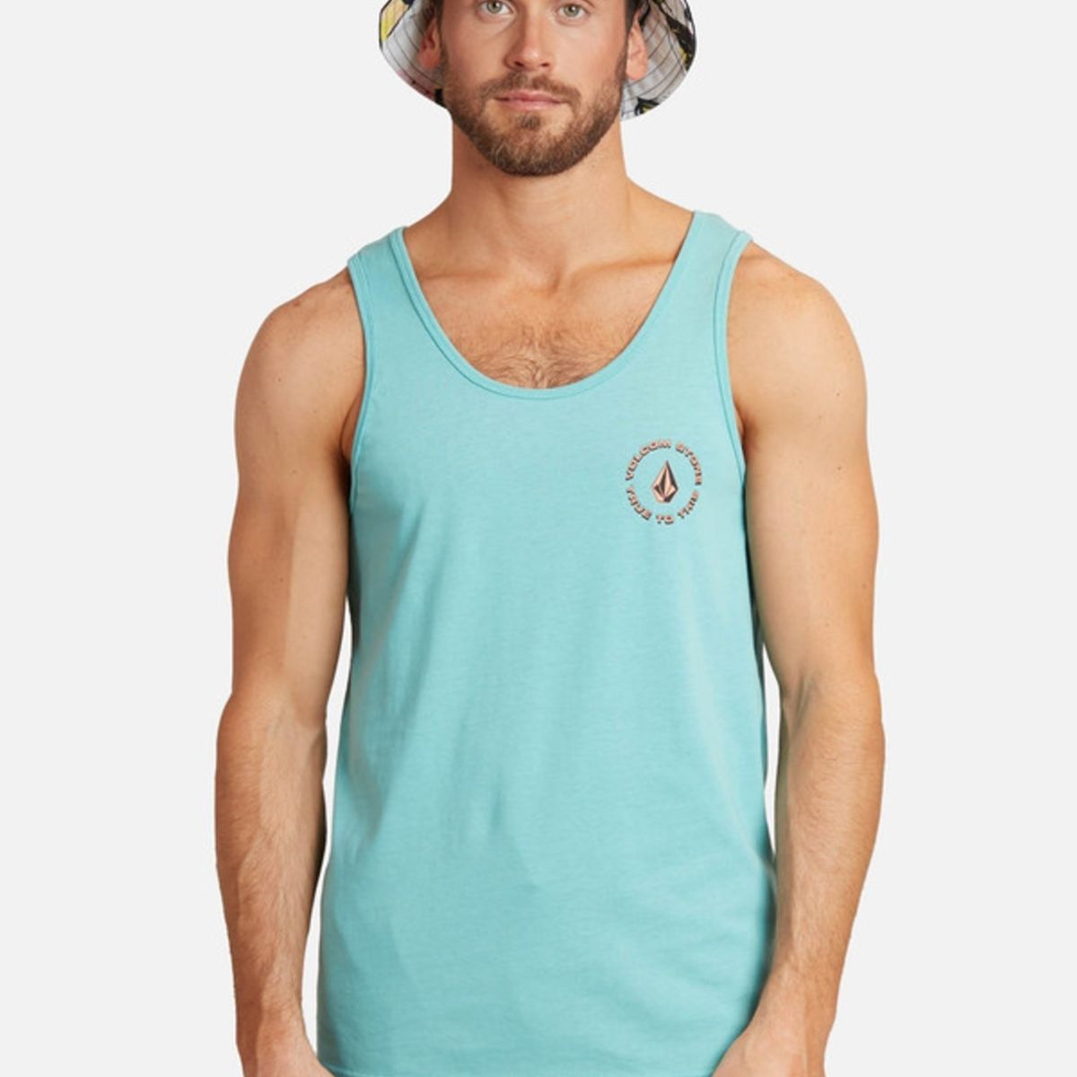 VOLCOM - Polera Mosaic Shirts Celeste Hombre Volcom