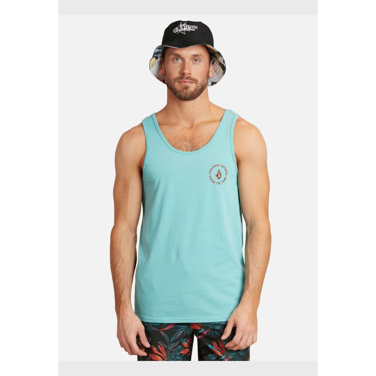 VOLCOM - Polera Mosaic Shirts Celeste Hombre Volcom