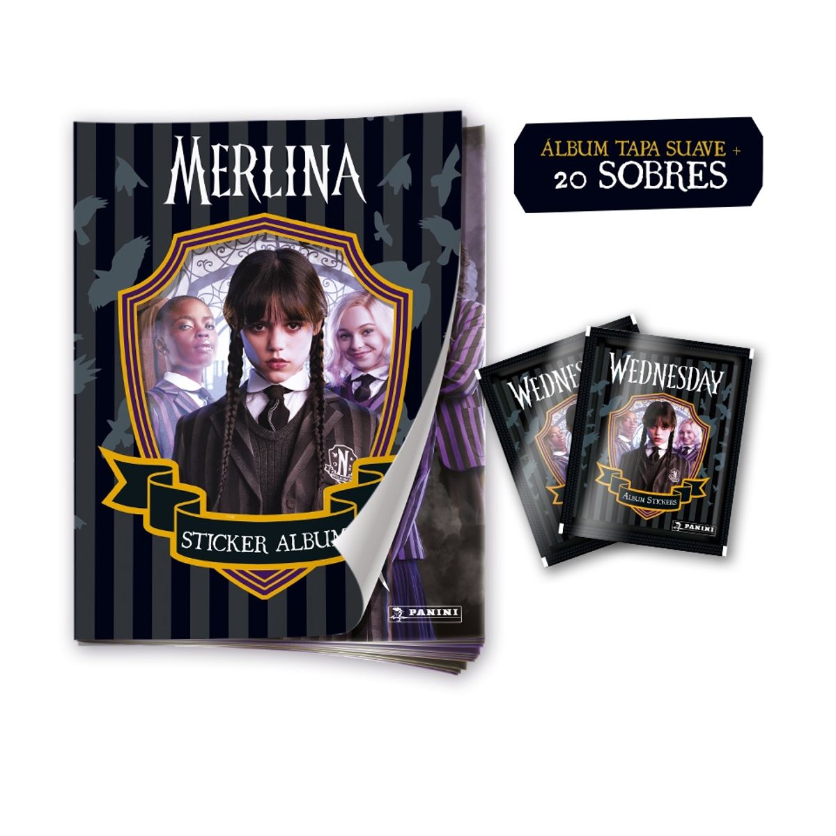 PANINI - Pack Wednesday (Álbum + 20 Sobres)