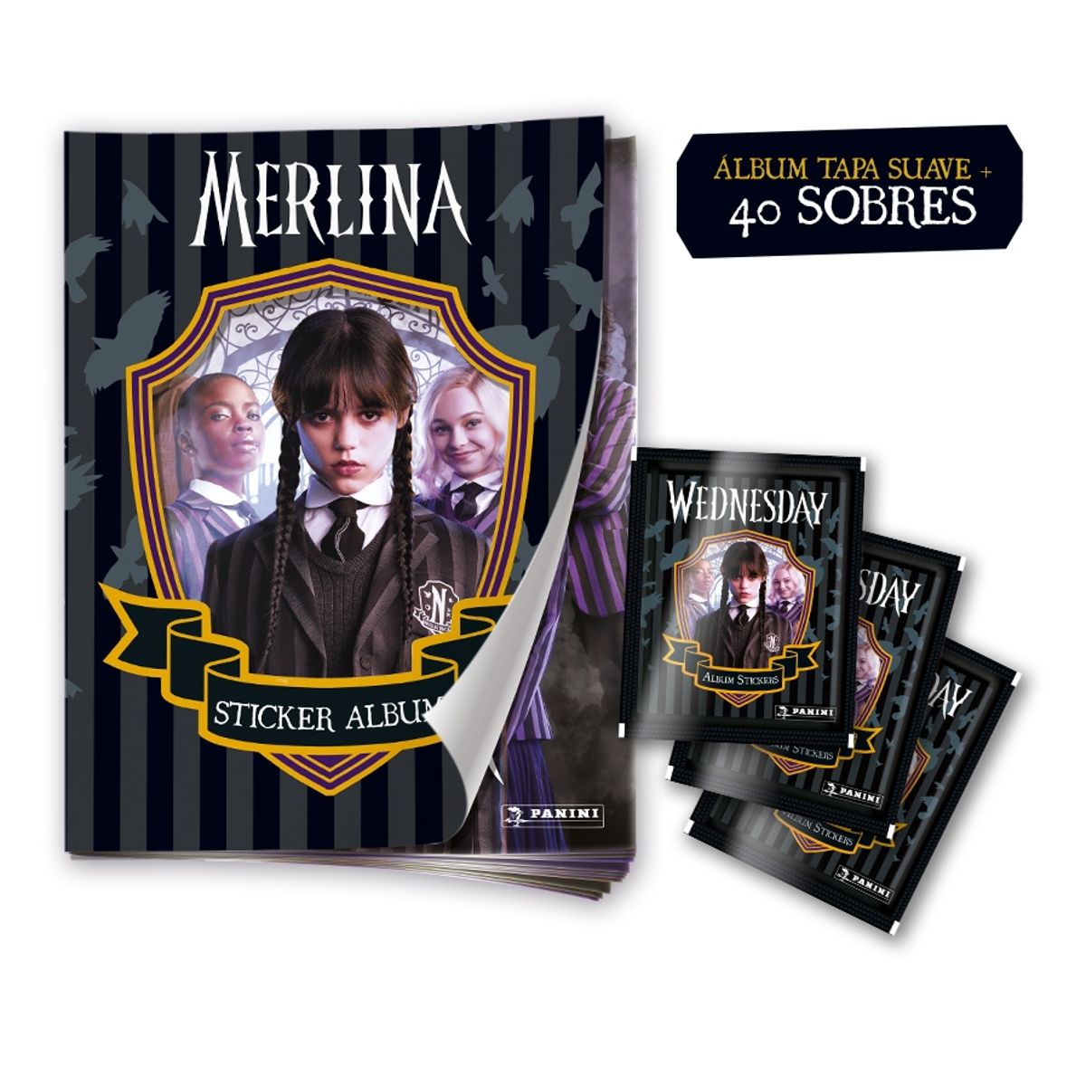 PANINI - Pack Wednesday (Álbum + 40 Sobres)