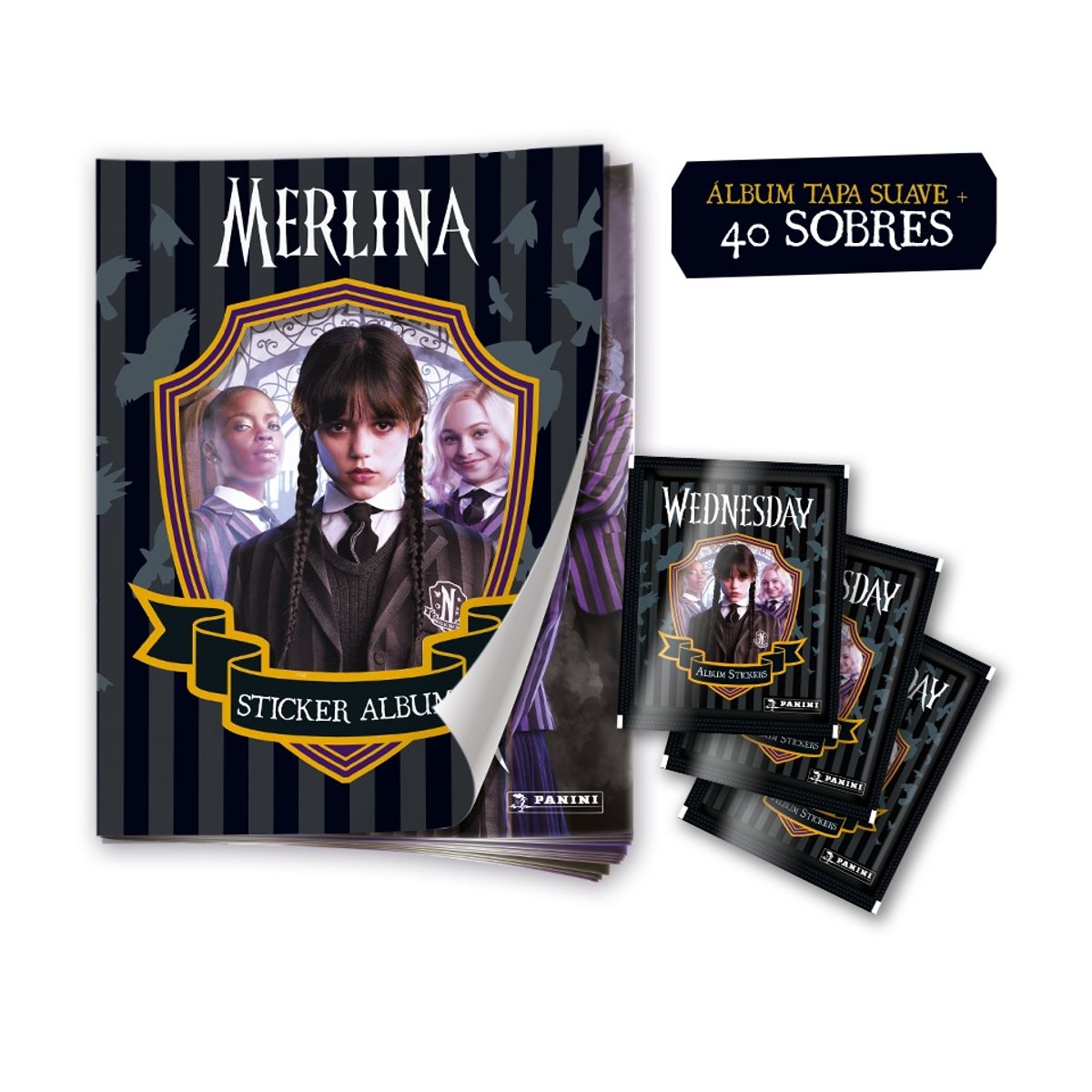 PANINI - Pack Wednesday (Álbum + 40 Sobres)