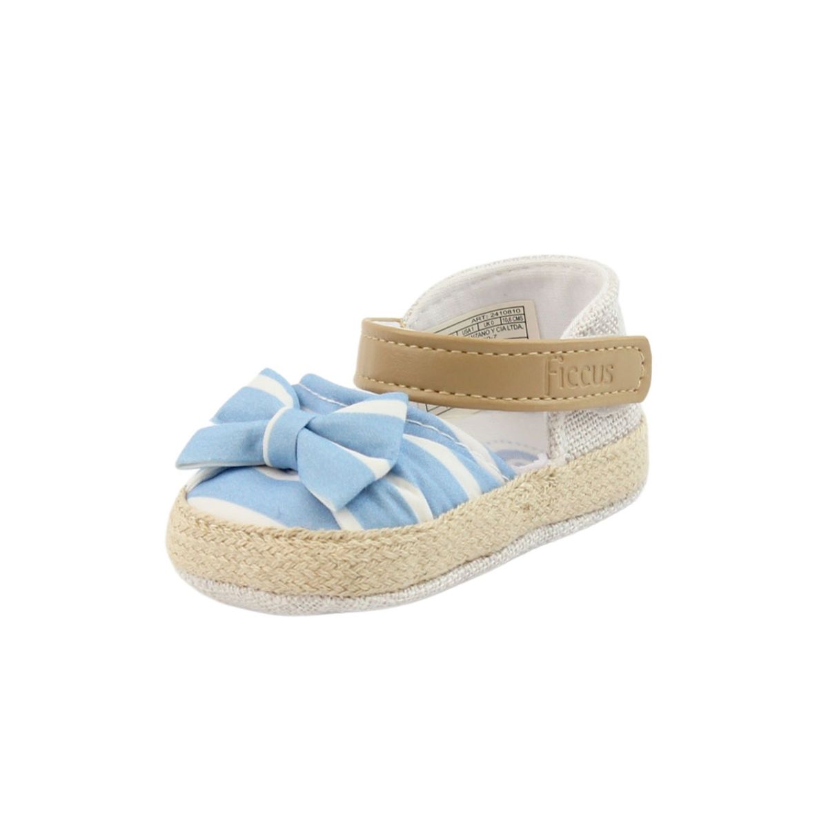 FICCUS - Zapato Bebé Niña NewBorn Celeste