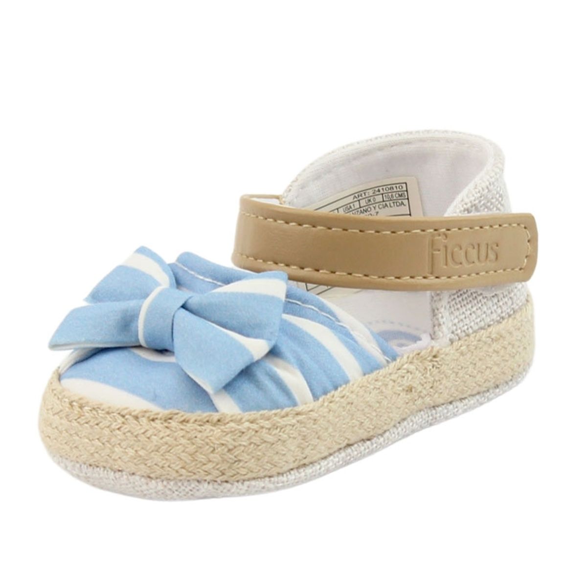 FICCUS - Zapato Bebé Niña NewBorn Celeste
