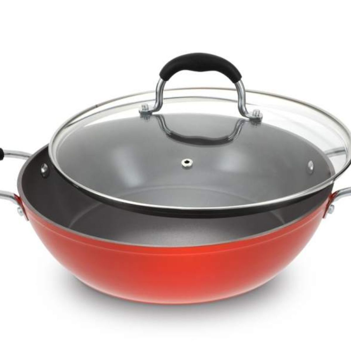 BOHLIER - Arrocera 28 cm de Aluminio con tapa de vidrio Venus