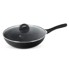 WENS - Wok con tapa de vidrio 30 cm Firenze
