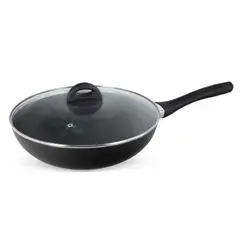 WENS - Wok con tapa de vidrio 30 cm Firenze