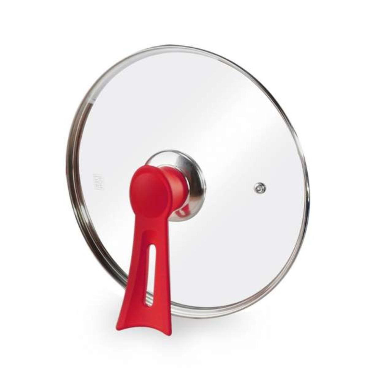 BOHLIER - Guisera de 28 cm de Aluminio con tapa de vidrio roja