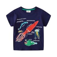 Poleras de Algodón Manga Corta para Niños