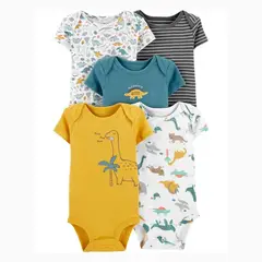 TEDMIMAK - Pack 5 Bodys Manga corta Surtidos 100% Algodón