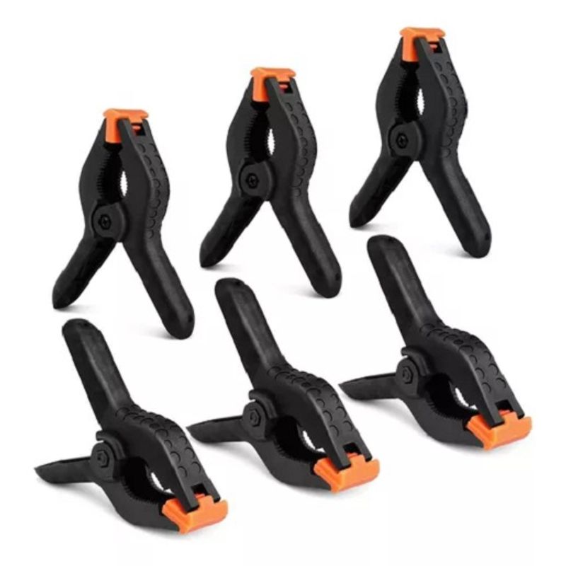 GENERICO - Pack De 6 Pinzas Alicate Tipo Prensas 4 Pulgadas 257003