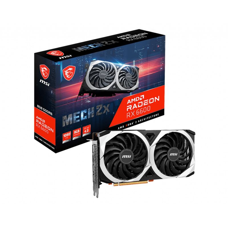 MSI - Refurbished MSI VGA Radeon RX 6600 MECH 2X OC GDDR6 8G PCIe 4.0