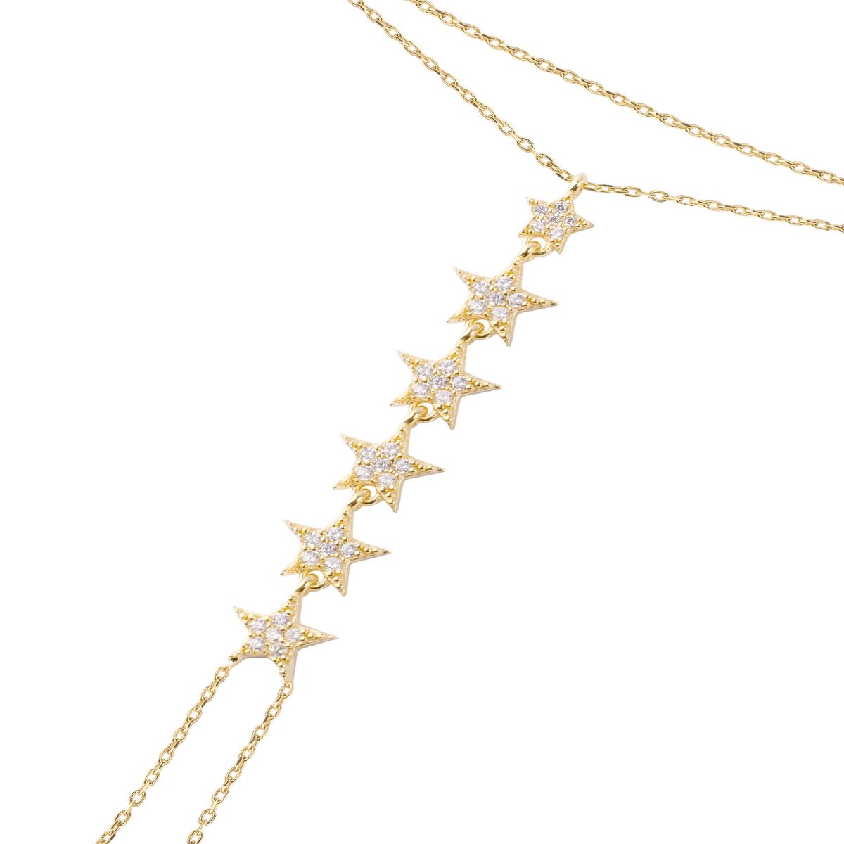 JB JOYAS BARON - Pulsera Plata Esterlina 925 Estrellas Colgantes Revestidas