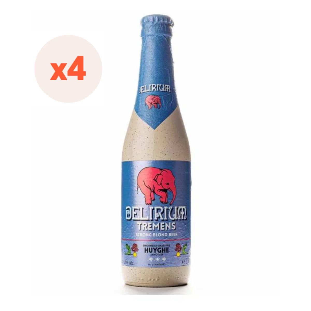 DELIRIUM - 4x Cerveza Delirium Tremens Delirium 8,5° 330cc