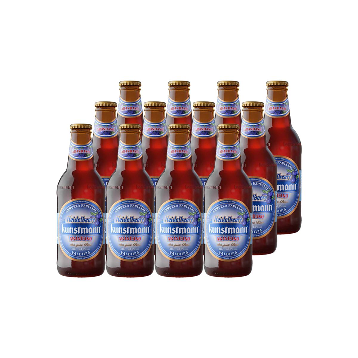 KUNSTMANN - 12X Cerveza Kunstmann Arandano Botellín 4,8° 330Cc