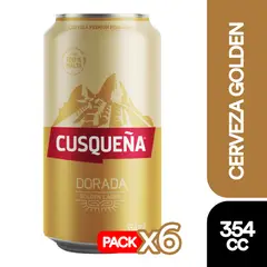 CUSQUEÑA - 6x Cerveza Lata 4,8° 354Cc
