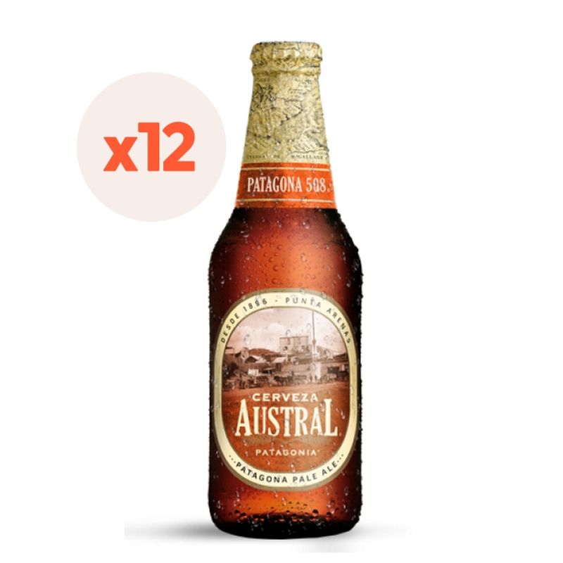 AUSTRAL - 12X Cerveza Austral Patagona Botellín 6,8° 330Cc