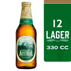 AUSTRAL - 12X Cerveza Lager Botellín 4,6° 330Cc