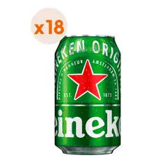 HEINEKEN - 18x Cerveza Lata 5° 350cc
